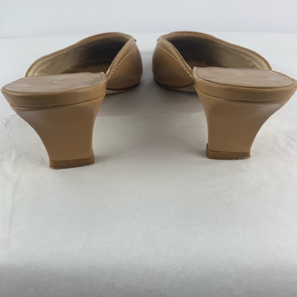 Martinez Valero (Spain) Brown Tan Mules - Picture 4 of 5